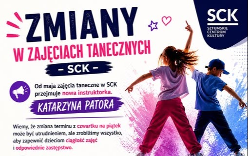 Zdjęcie do Zmiany w zajęciach tanecznych 