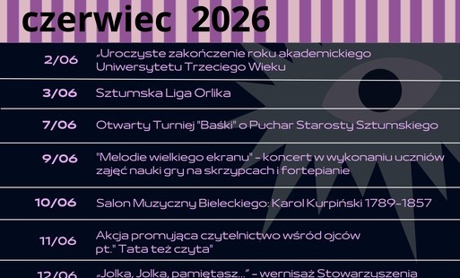 Zdjęcie do Czerwiec 2026 w Sztumskim Centrum Kultury&nbsp;