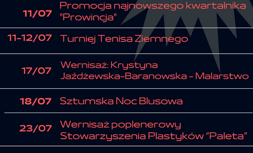 Lipiec w Sztumskim Centrum Kultury